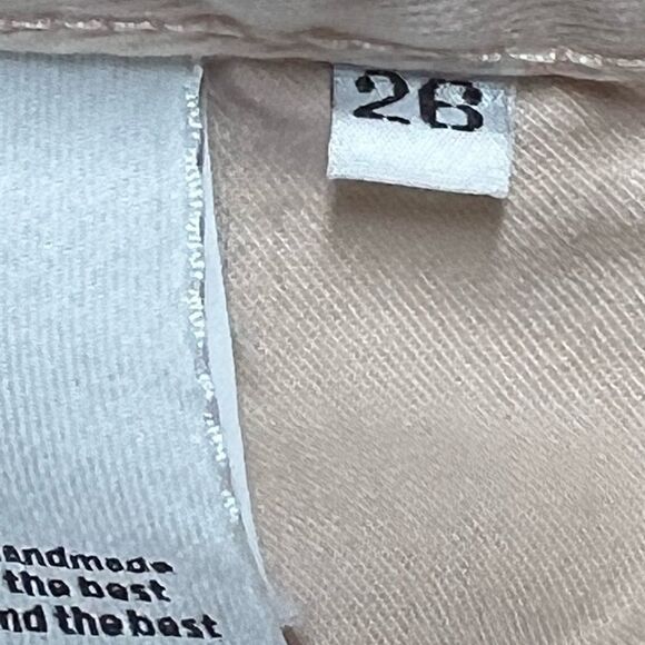 Anthropologie CLOSED Jamie High Waist Straight Leg Jeans LIGHT PEACH Size 26 - Picture 8 of 10